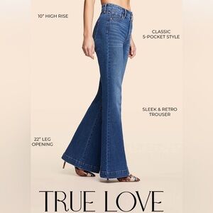 Jessica Simpson Dark Blue Flare Jeans TRUE LOVE